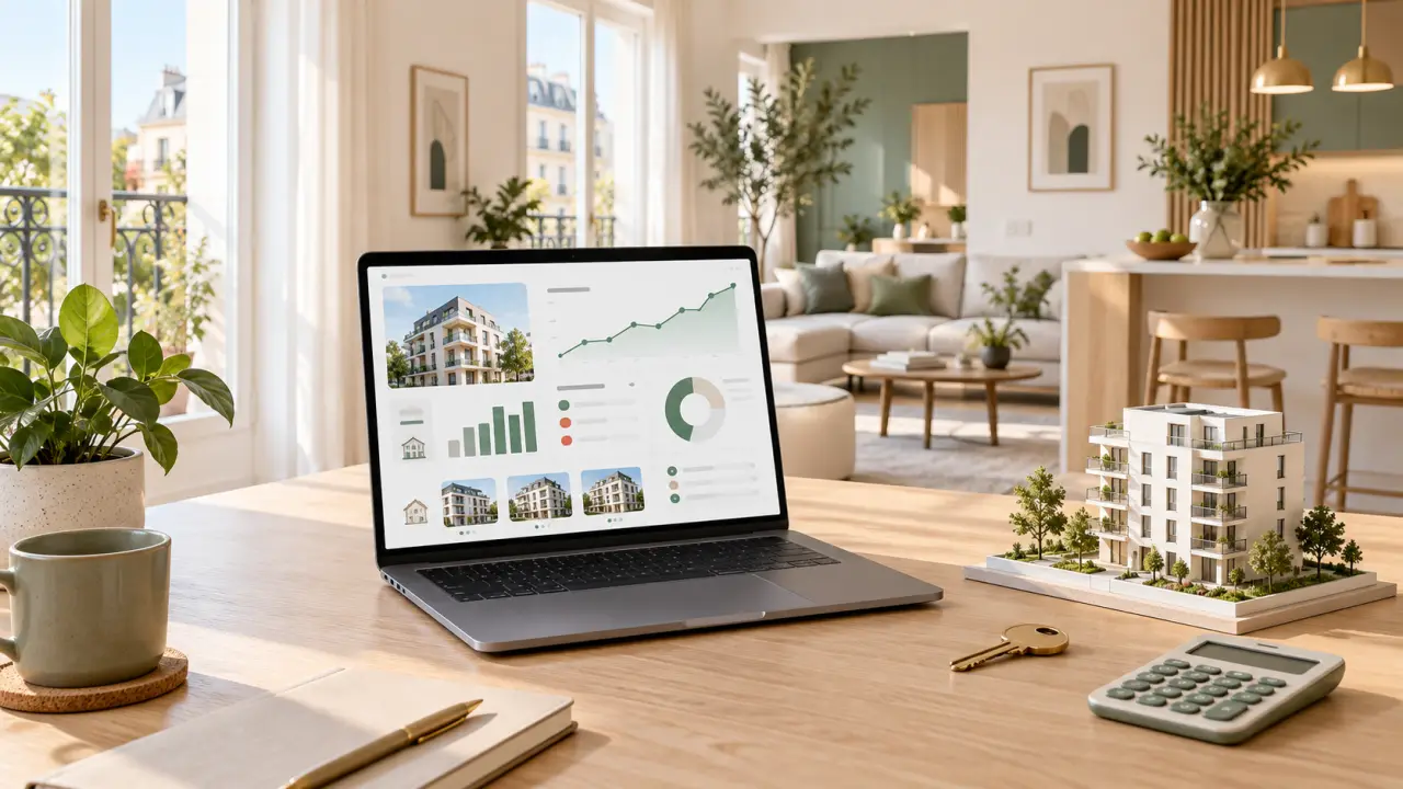 Tableau de bord de suivi du cash-flow d’un investissement immobilier LMNP