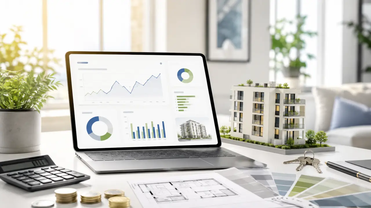Interface de pilotage financier pour un portefeuille locatif
