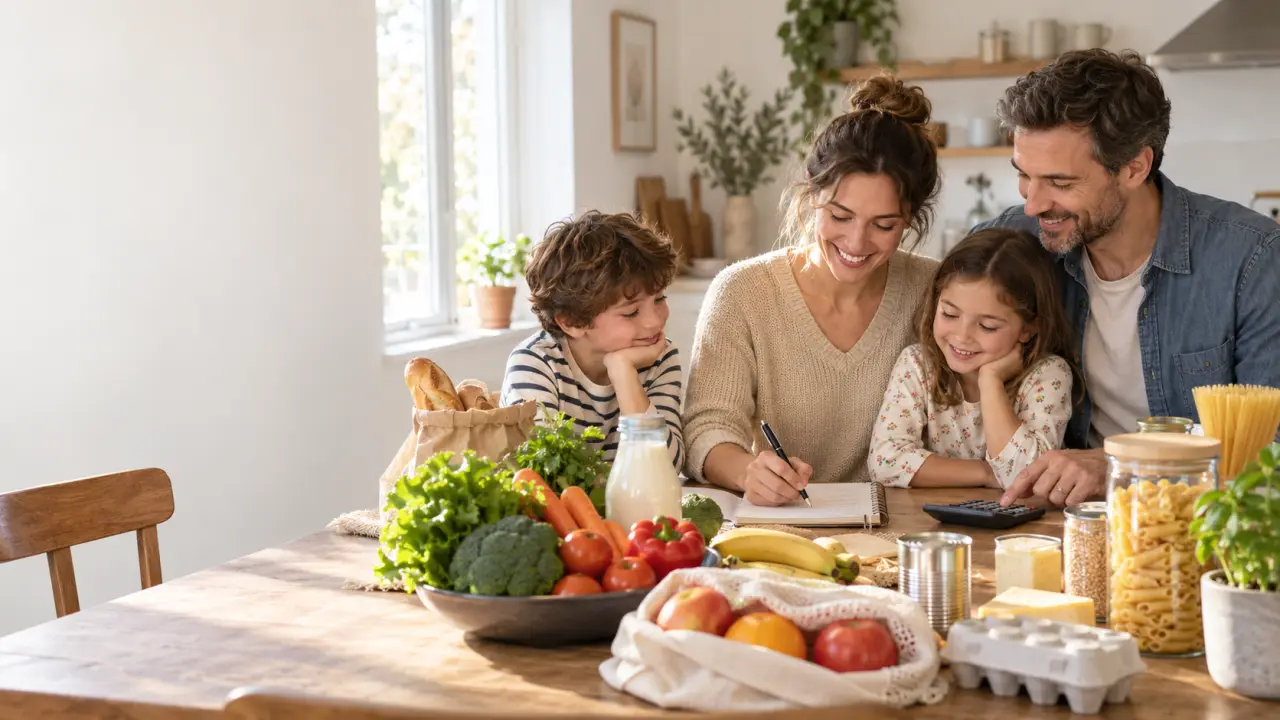 Budget alimentaire d’une famille de 4 personnes : prévoyez 550 à 650 € par mois