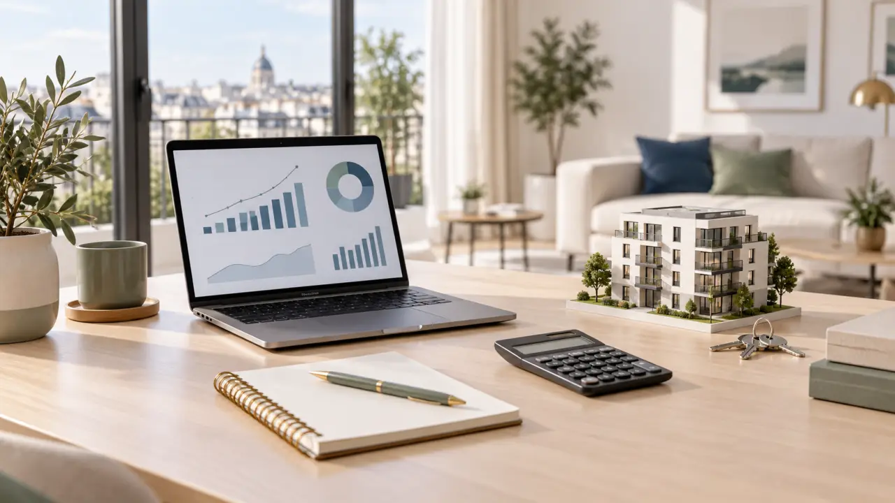 Investisseur calculant la rentabilité nette d'un bien immobilier locatif