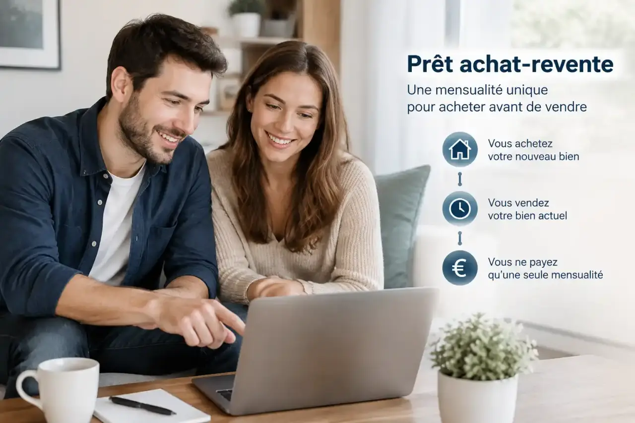 Prêt achat-revente : une mensualité unique pour acheter avant de vendre
