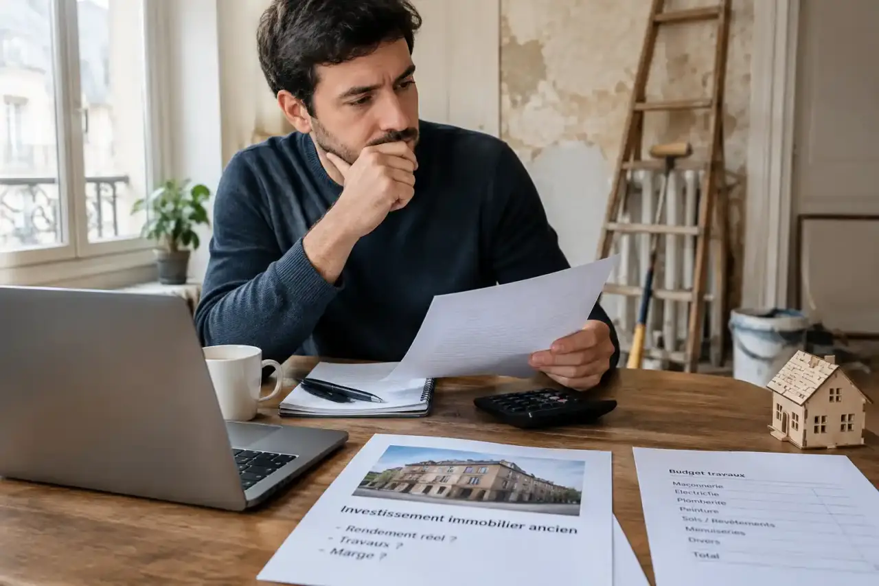 Investissement immobilier ancien : rendement réel ou travaux qui dévorent la marge ?