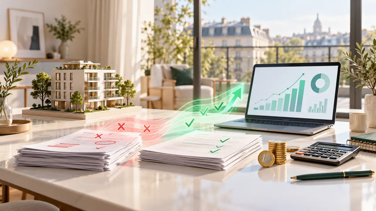 Investisseur analysant le cash-flow de son investissement LMNP