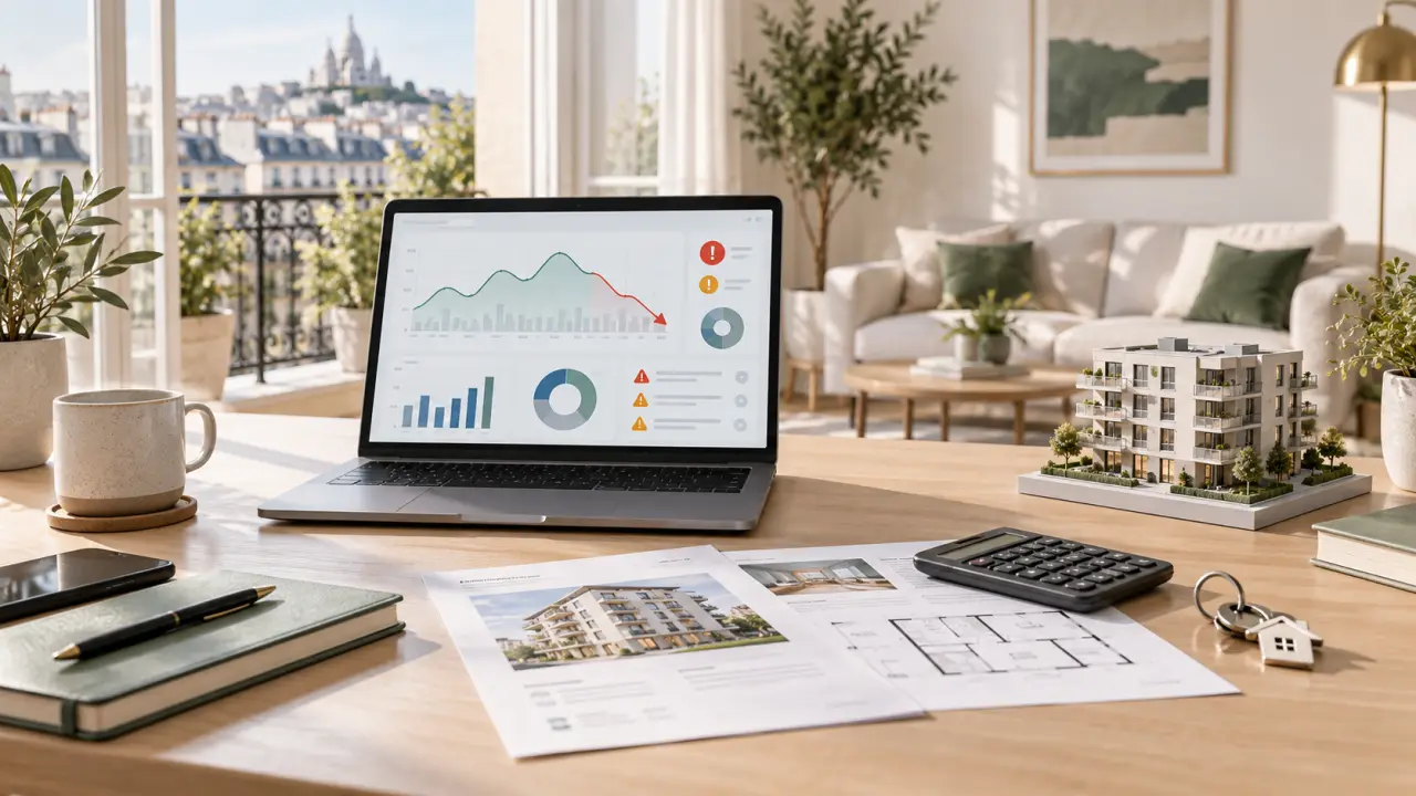 Investisseur LMNP analysant les indicateurs de trésorerie de son bien immobilier